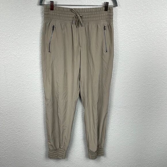 Athleta Camden Jogger Pants Tan Lounge Travel Style 486192 Sz 6 - Picture 4 of 15